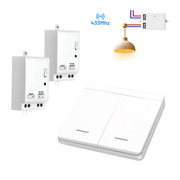 Interruptor-Sem-Fio-433MHz-Modulo-RF-com-Painel-Remoto-2-Teclas -1-